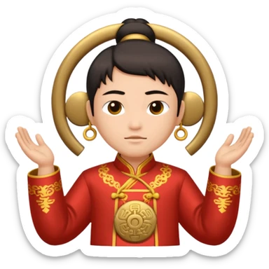 Chinese gong shou li sticker