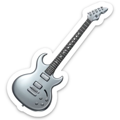 metal guitar sticker