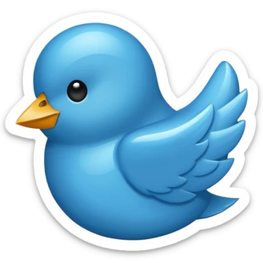 Twitter logo x sticker