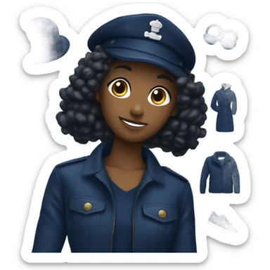 Pinterest navy blue  sticker