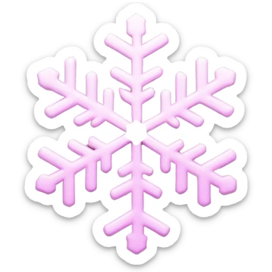 Light pink snowflake  sticker
