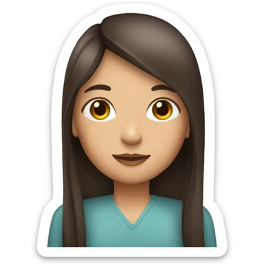 girl trio with long straight hair sticker