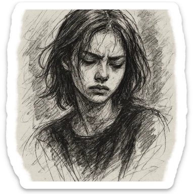 BLACKPINK-inspired object, black and pink colors, hand-drawn and artistic sketch look sticker