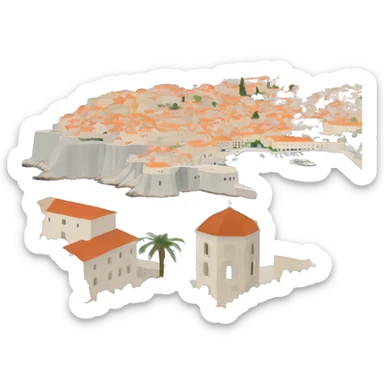 Croatia Dubrovnik landscape sticker