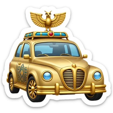 Egyptian item car with Gold Details sticker
