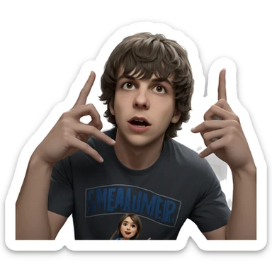 realistic girl meme t-shirt sticker