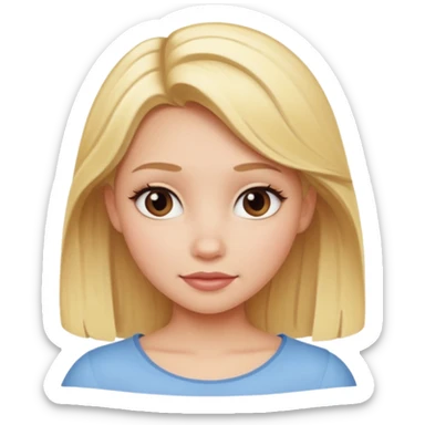Blonde Disney girl sticker