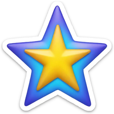 5 point star echoing sticker