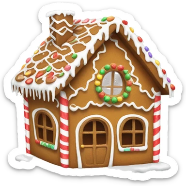 Gingerbread house sticker