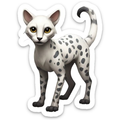 Modern Feral Rare Fantasy Vernid-Trico-species by LiLaiRa, random markings, full body sticker