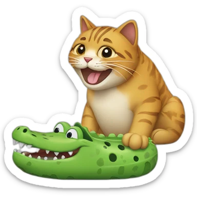 crocs with a cat sticker