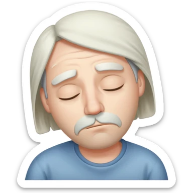 Sleepy Character zzz sticker