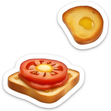 Tomato toast with oil, Catalan sticker