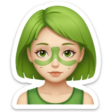 Matcha girl sticker