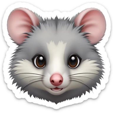 Opossum emoji sticker