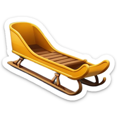 An icon showing a small sled down an icy track. The scene includes dynamic motion lines, icy curves, and a snowy mountain backdrop under a crisp blue sky. Transparent background emphasizes the speed and intensity of the sport. sticker