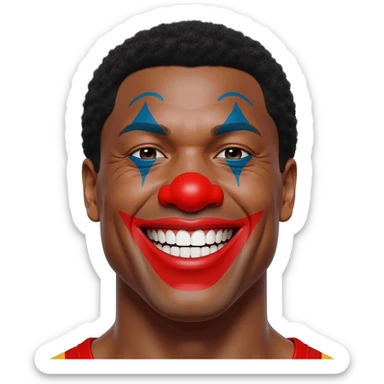 clown mike tyson sticker