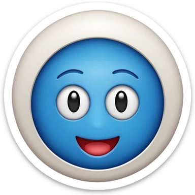emoji de selo verificado do instagram, círculo azul, check branco no centro, estilo emoji oficial, fundo limpo, alta qualidade sticker