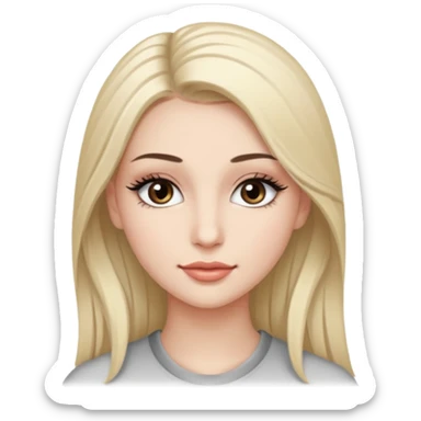 a very beautiful person with a lot of details 3/4 view sticker