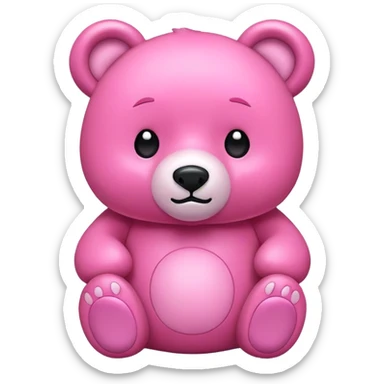 Oso rosa sticker