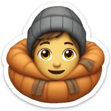 cozy fall emoji sticker