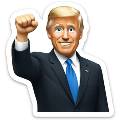  President fist pump sticker