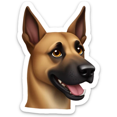 malinois dog aboie méchant sticker