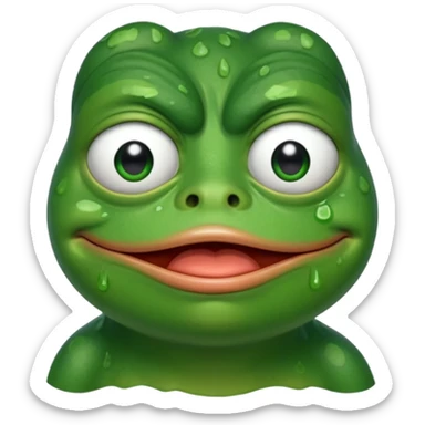 pepe the frog crying alone sticker