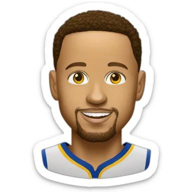 Steph curry head sticker
