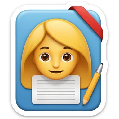 A job application sticker