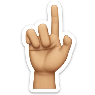 three fingers up like serbian sign  sticker