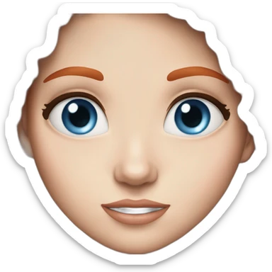 white-girl-red-hair-blue-eyes-amazed sticker