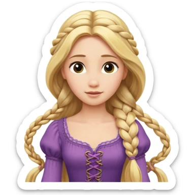 Rapunzel grimm brothers sticker
