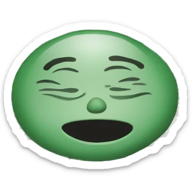 new york times newspaper emoji on green background sticker