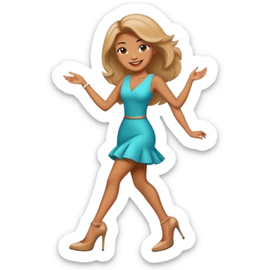 Te amo de aquí al infinito en pasitos de tortuga en tacones  sticker