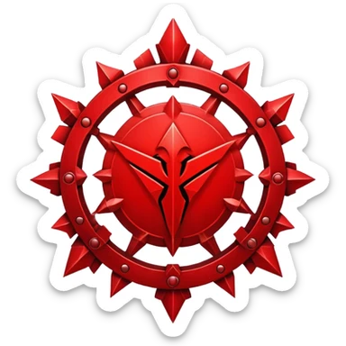 chaos shards legion red emblem sticker