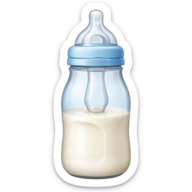 baby bottle tilted  sticker