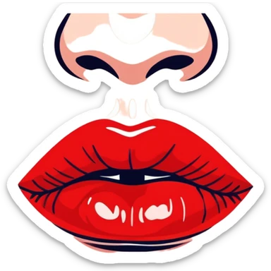 candy style lip glosses sticker