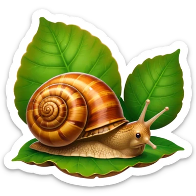 garden snail sticker