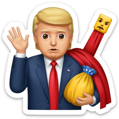 Trump qui kidnappe El président du Venezuela sticker