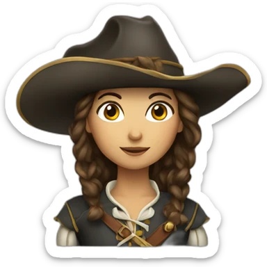 musketeer female sticker