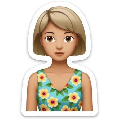şort çiçekli sticker