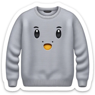 Sweater cozy light grey sticker
