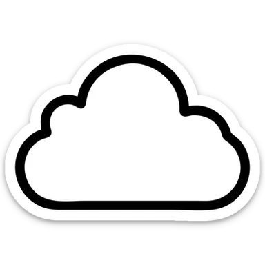 облако 4 выступами sticker