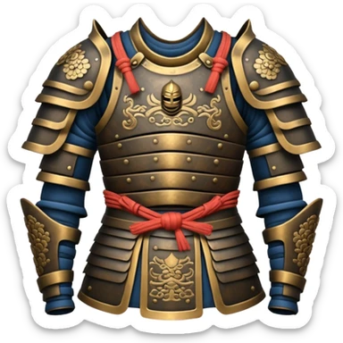 asia samurai armor without head sticker