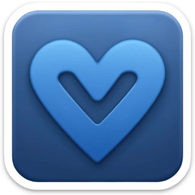 Dark blue checkmark for social media. sticker