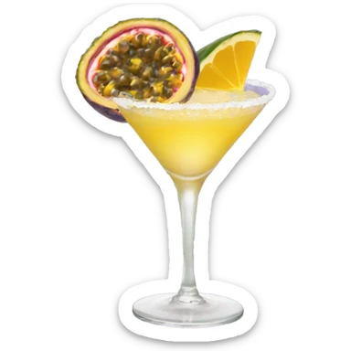 Passionfruit margarita sticker
