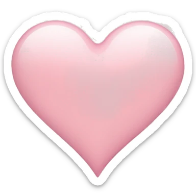 Light pink heart sticker