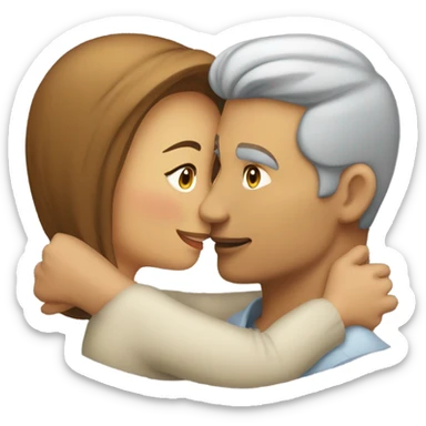 Kisses to a man sticker