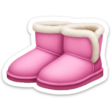 Pink ugg slippers sticker